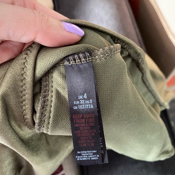 Miss Selfridge Swimsuit in khaki size 0 - Picture 8 of 8